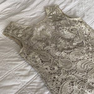 Silver Lace Dress Size Medium